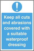 Keep Cuts and Abrasions Coverd Vinyl Sticker