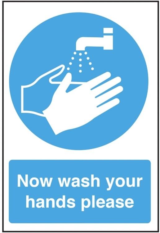 Now Wash Your Hands Please Vinyl Sticker