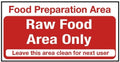 Raw Food Only Vinyl Sticker