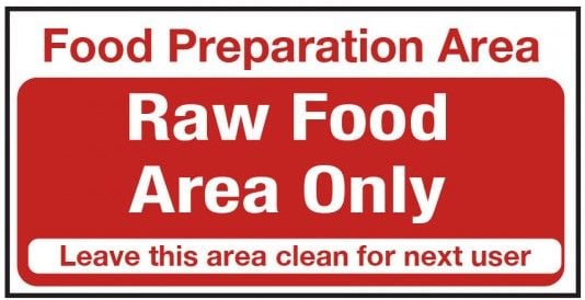 Raw Food Only Vinyl Sticker