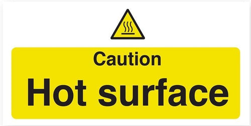 Caution Hot Surface Vinyl Sticker