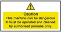Can Be Dangerous Machine Caution Vinyl Sticker
