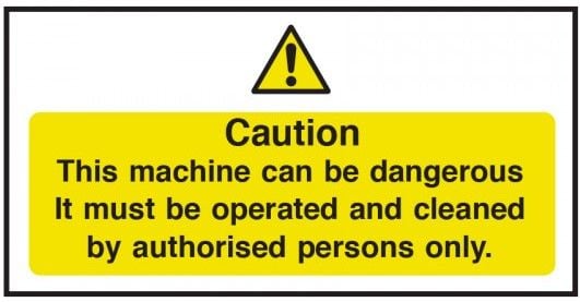 Can Be Dangerous Machine Caution Vinyl Sticker