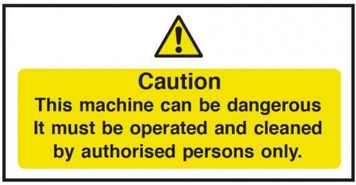 Can Be Dangerous Machine Caution Vinyl Sticker