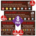 Food Allergy Awareness Catering Sign Pack - 8 Signs