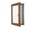 Key Lock Poster / Menu Display Case - A1 - Dark Wood