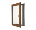 Key Lock Poster / Menu Display Case - A3 - Dark Wood