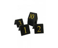 Table Top Table Numbers - 71 to 80 - Black / Gold