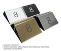 Laser Engraved Numbered Menu Holder - Gold