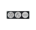 Wall Mounted Directional Plaque - 3 Disc