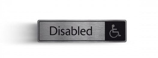 Disabled Bathroom Rigid Door Sign
