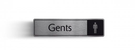 Gents Bathroom Rigid Door Sign