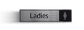 Ladies Bathroom Rigid Door Sign