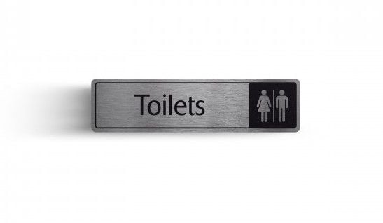 Toilets Rigid Door Sign
