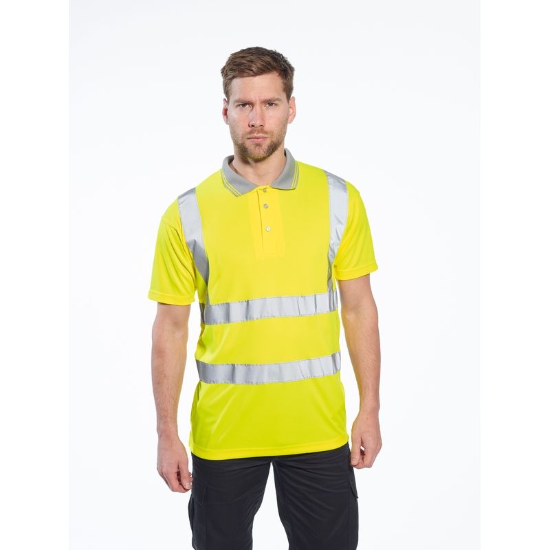 Hi-Vis Polo Shirt - 2XL - Yellow