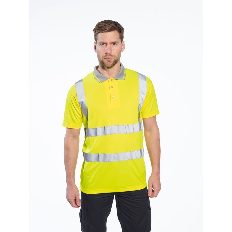 Hi-Vis Polo Shirt - M - Yellow