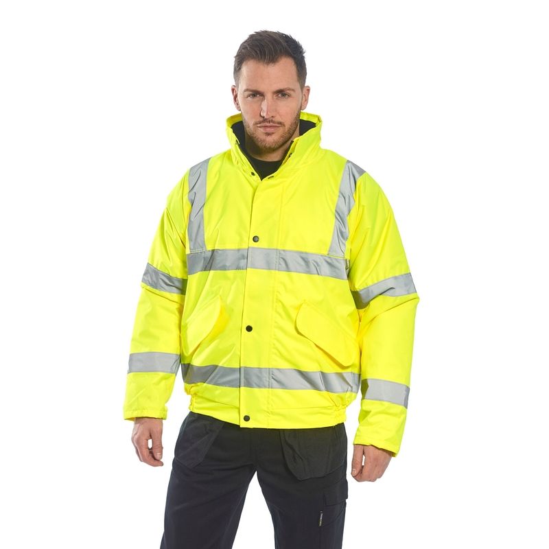 Hi-Vis Bomber Jacket - M - Yellow