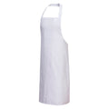 Bib Apron, White 38x28 Inch
