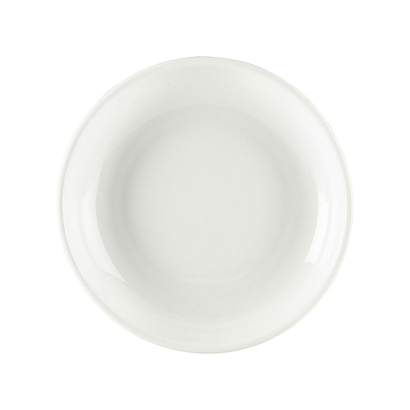GenWare Porcelain Wide Rim Pasta Plates - 21cm