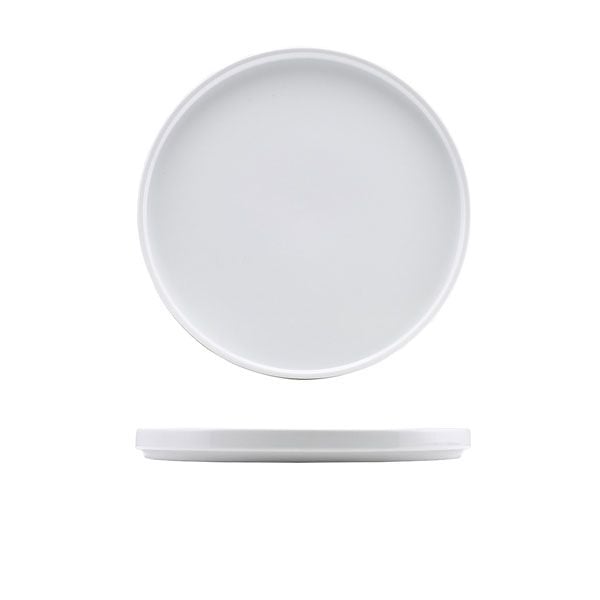 GenWare Porcelain Low Presentation Plates - 25cm