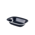 GenWare Enamel Rectangular Pie Dishes - 20cm - Black