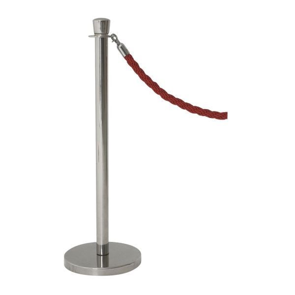 GenWare Rope Barrier Posts - Silver