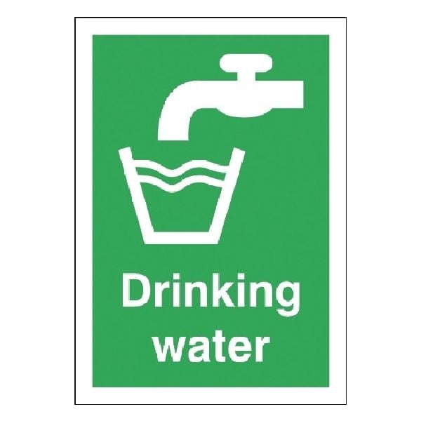 Drinking Water Sign - Self Adhesive