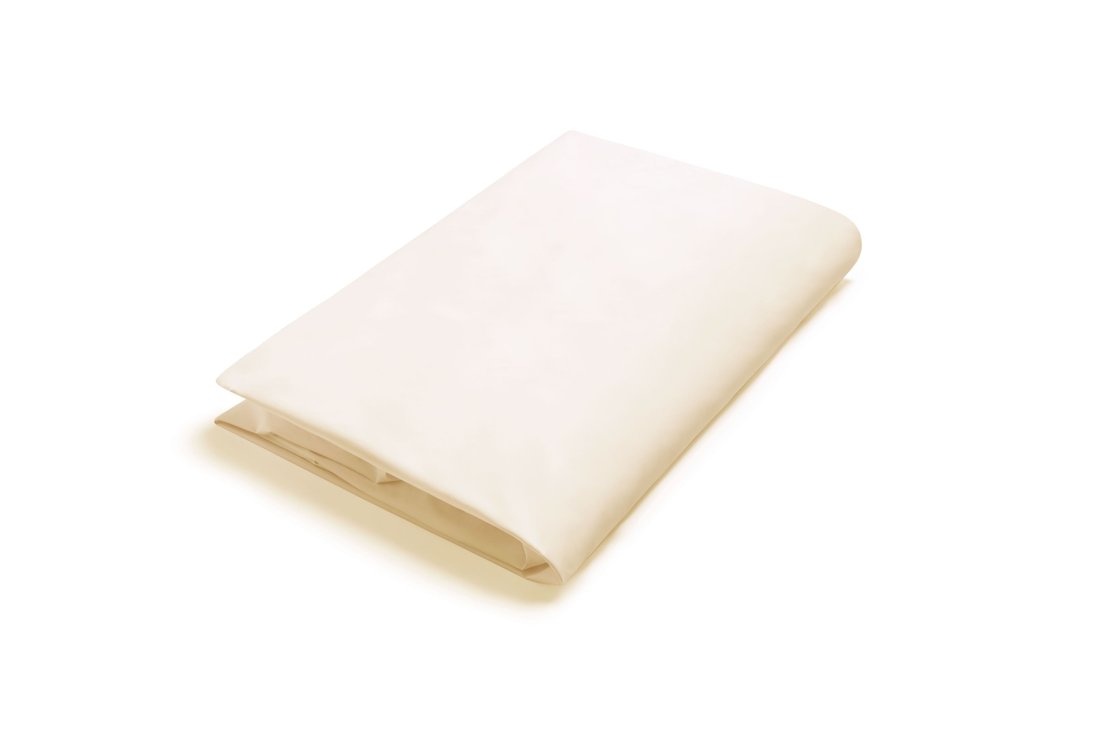 FR Polyester Flat Sheet - Single Bed - Cream