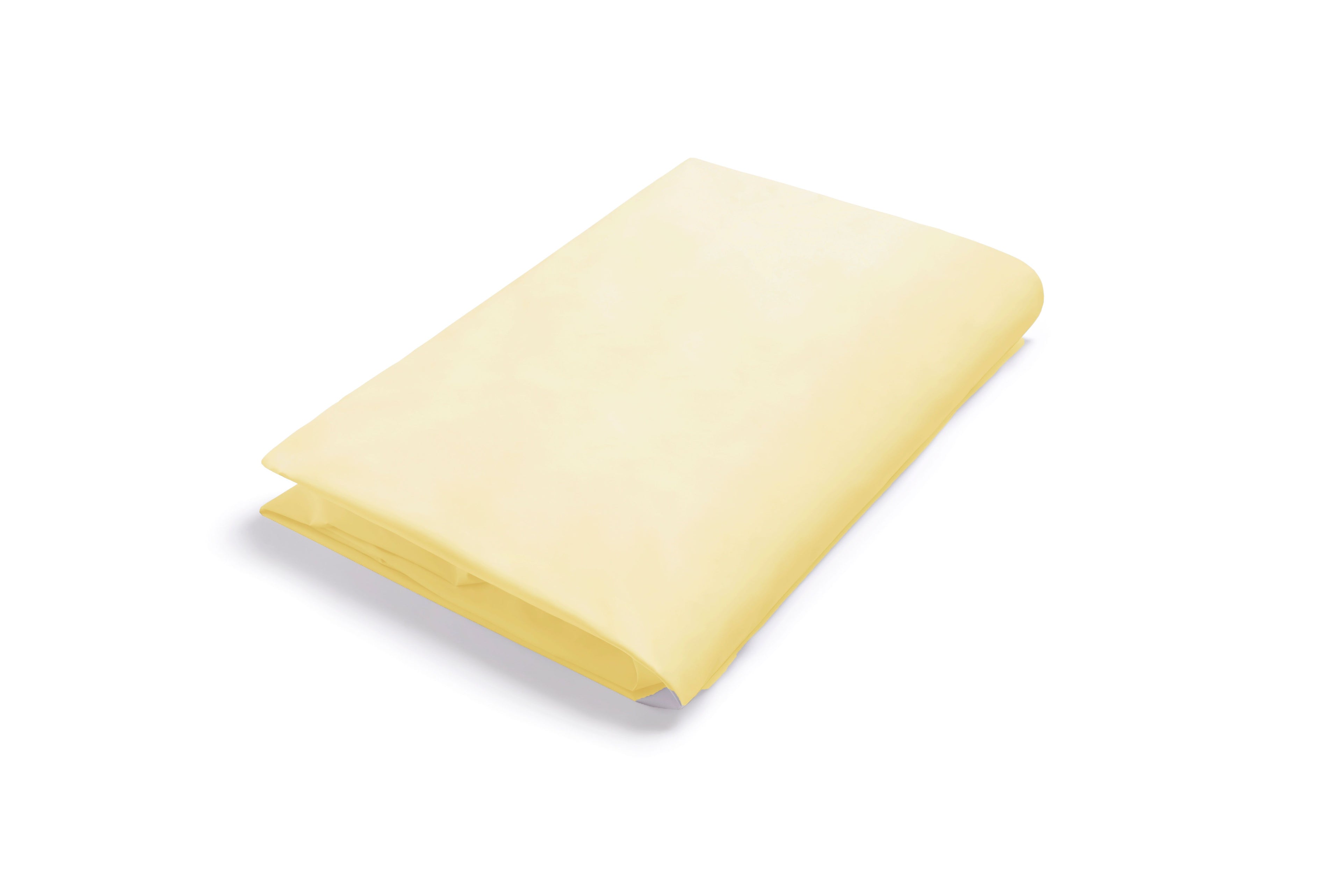 FR Polyester Flat Sheet - Single Bed - Lemon