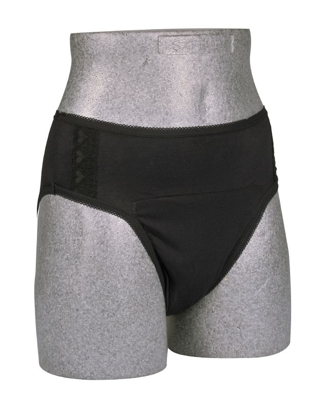 Abri-Wear Ladies Mini Briefs - 36" / 38" - 150ml - Black