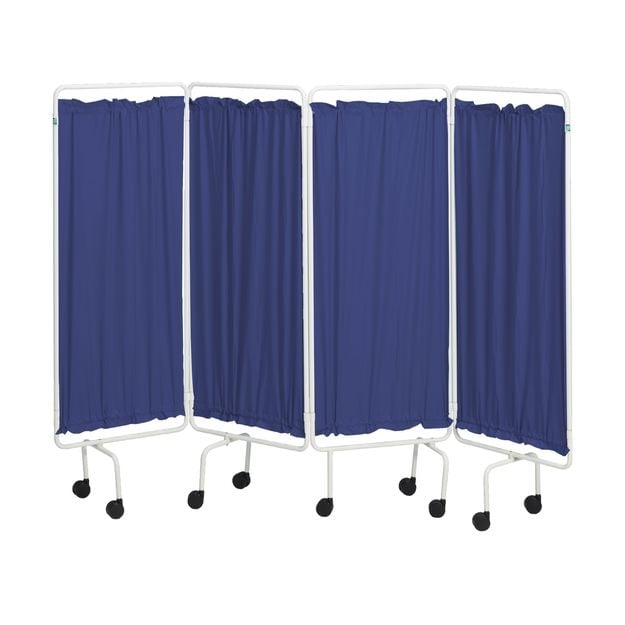 Four Panel Plastic Curtains - Blue
