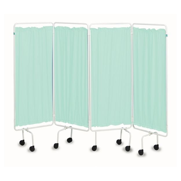 Four Panel Plastic Curtains - Green