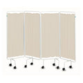 Four Panel Polyester Curtains - Beige