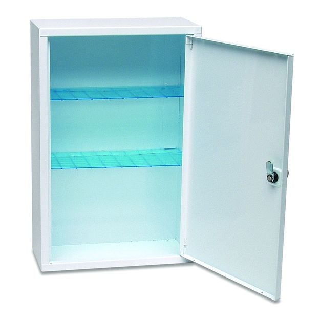 Locakable First Aid Cabinet - White