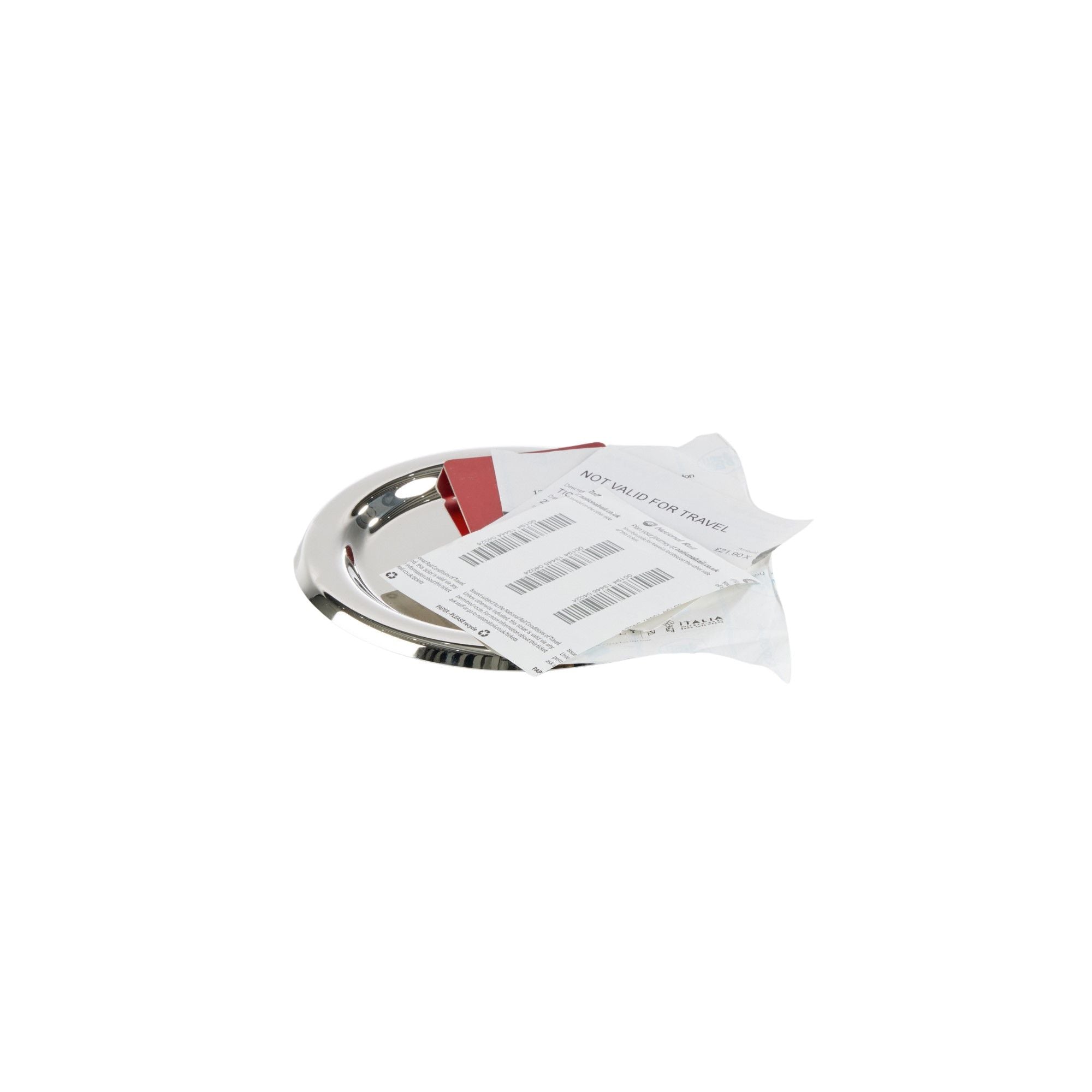 Round Tip Tray - 6" / 14cm - Stainless Steel