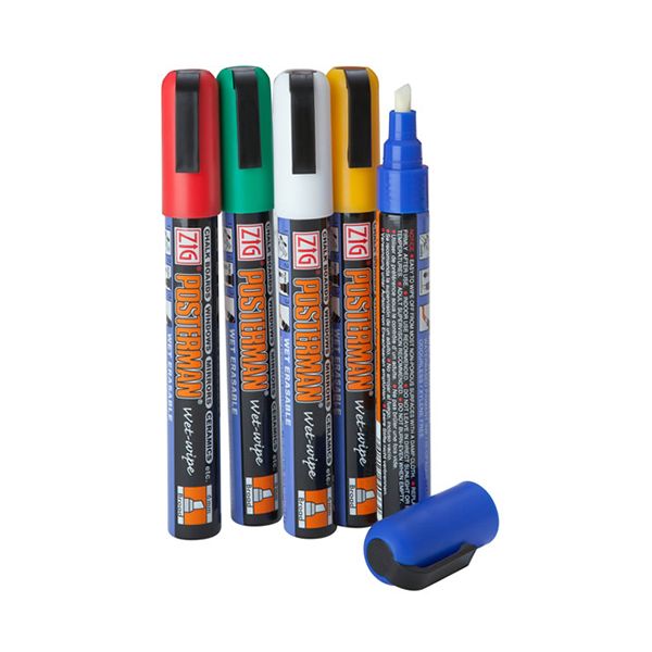 Liquid Chalk 5 Pack - 6mm - Assorted Colours