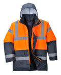 Hi-Vis Contrast Winter Traffic Jacket - 5XL - Orange / Navy
