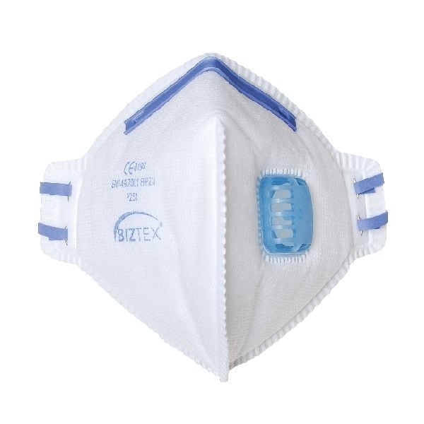 FFP2 Valved Fold Flat Respirator - 20 Pack
