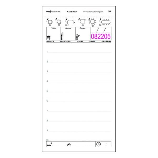 Single Copy 100 Sheet Order Pads - Medium - 50 Pack