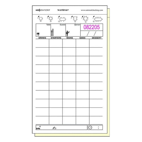 2 Part 50 Sheet Order Pads - Large - 40 Pack