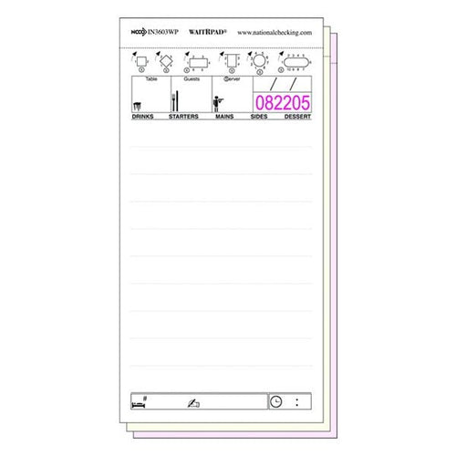 3 Part 50 Sheet Order Pads - Medium - 50 Pack