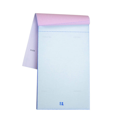 3 Part Carbonless Waiter Pads - Medium - 10 Pack
