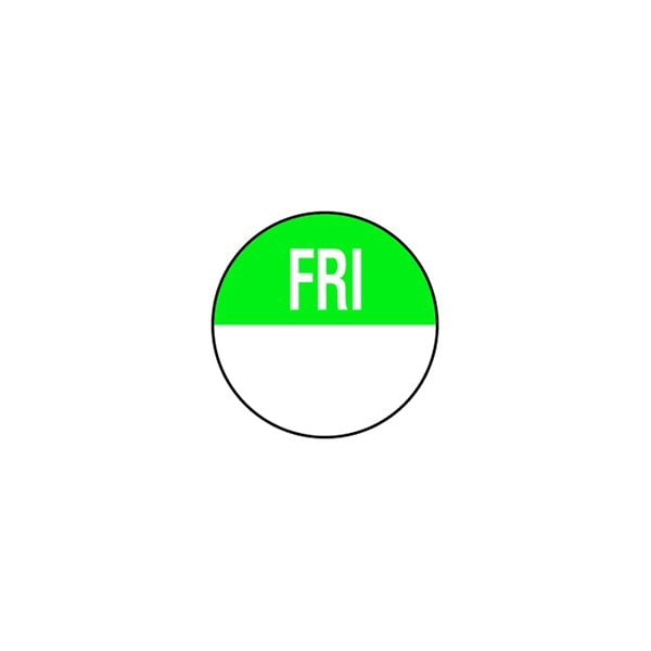 Removable Day of the Week Labels - Friday