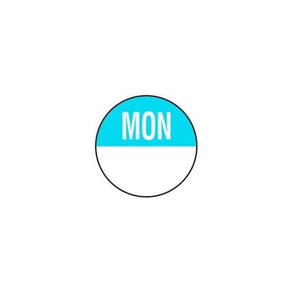 Removable Day of the Week Labels - Monday