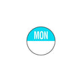 Removable Day of the Week Labels - Monday