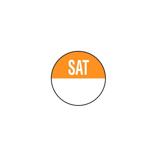 Removable Day of the Week Labels - Saturday