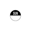 Removable Day of the Week Labels - Sunday