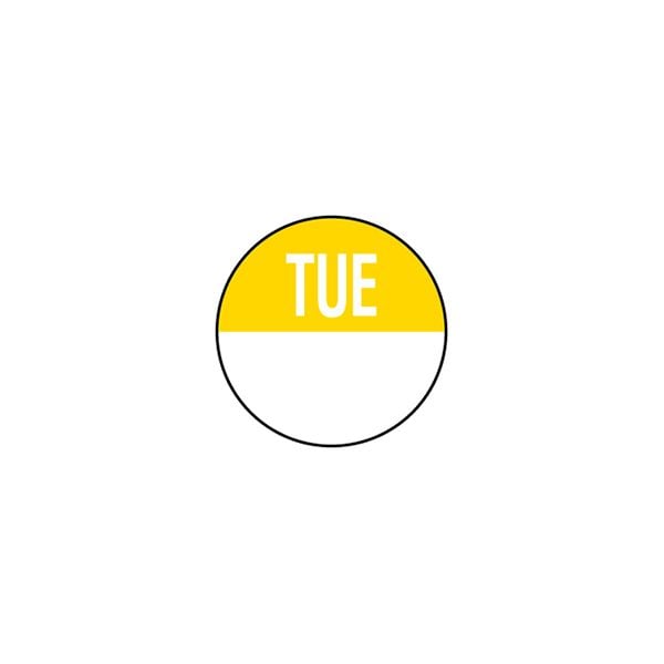 Removable Day of the Week Labels - Tuesday