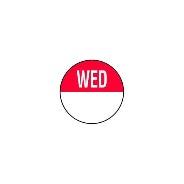 Removable Day of the Week Labels - Wednesday