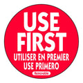 Removable Trilingual Use First Labels